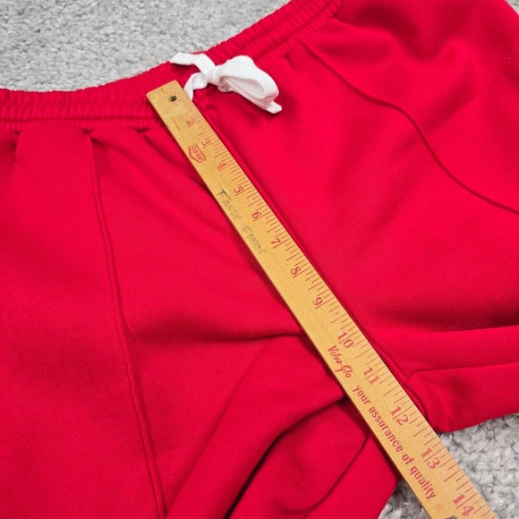 Missguided Sweatpants Womens Large Red Wide Leg Drawstring Pants Hip Hop - Picture 10 of 13